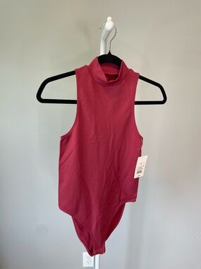 a new day Sleeveless Mock Neck Bodysuit - Rose Pink